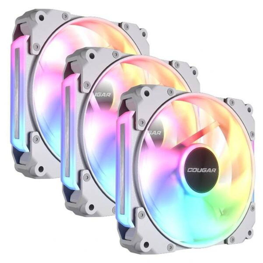 Cougar Vent. Modular Apolar 120 ARGB Blanc (3pcs)