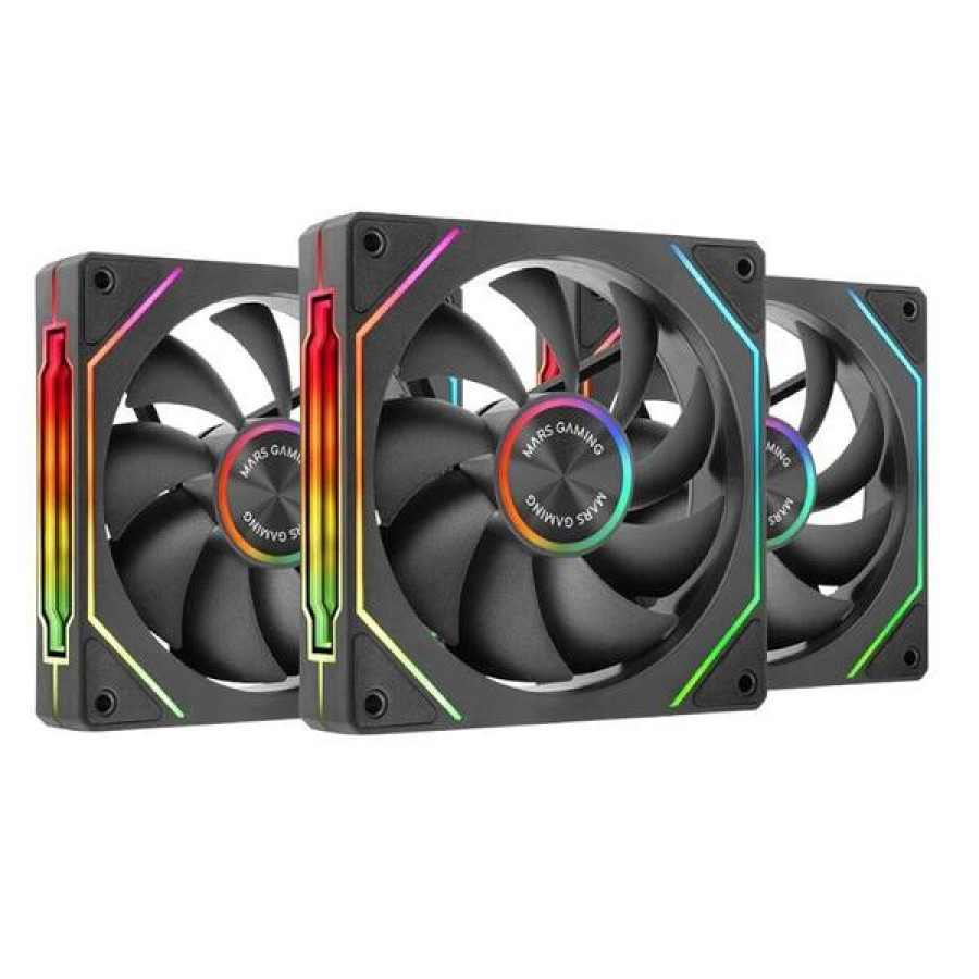 MARS GAMING Cooling Kit 3-in-1 120mm ARGB Fans