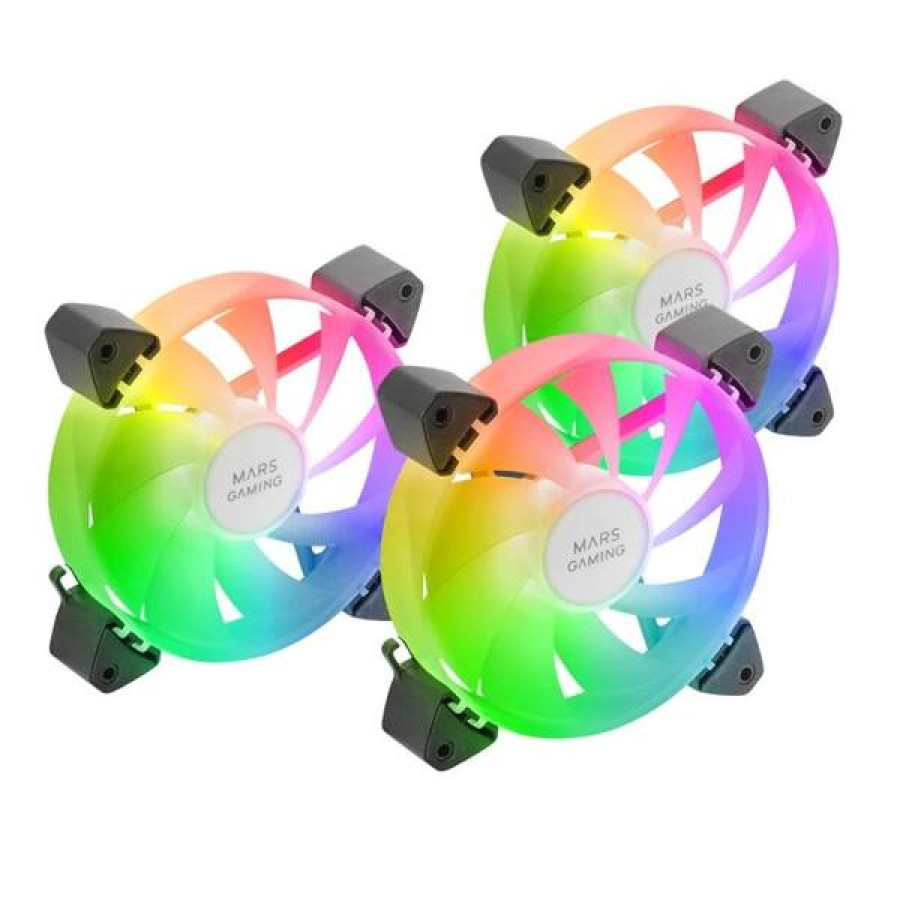 MARS GAMING FAN MF3A 120MM 3IN1 ARGB Black