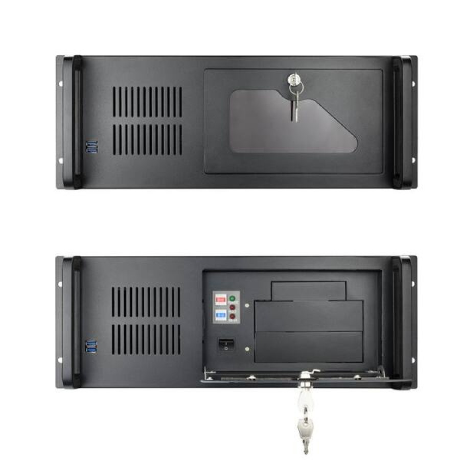 Tooq Caja RACK-406N-USB3 4U 19" ATX Sense F.A Negre