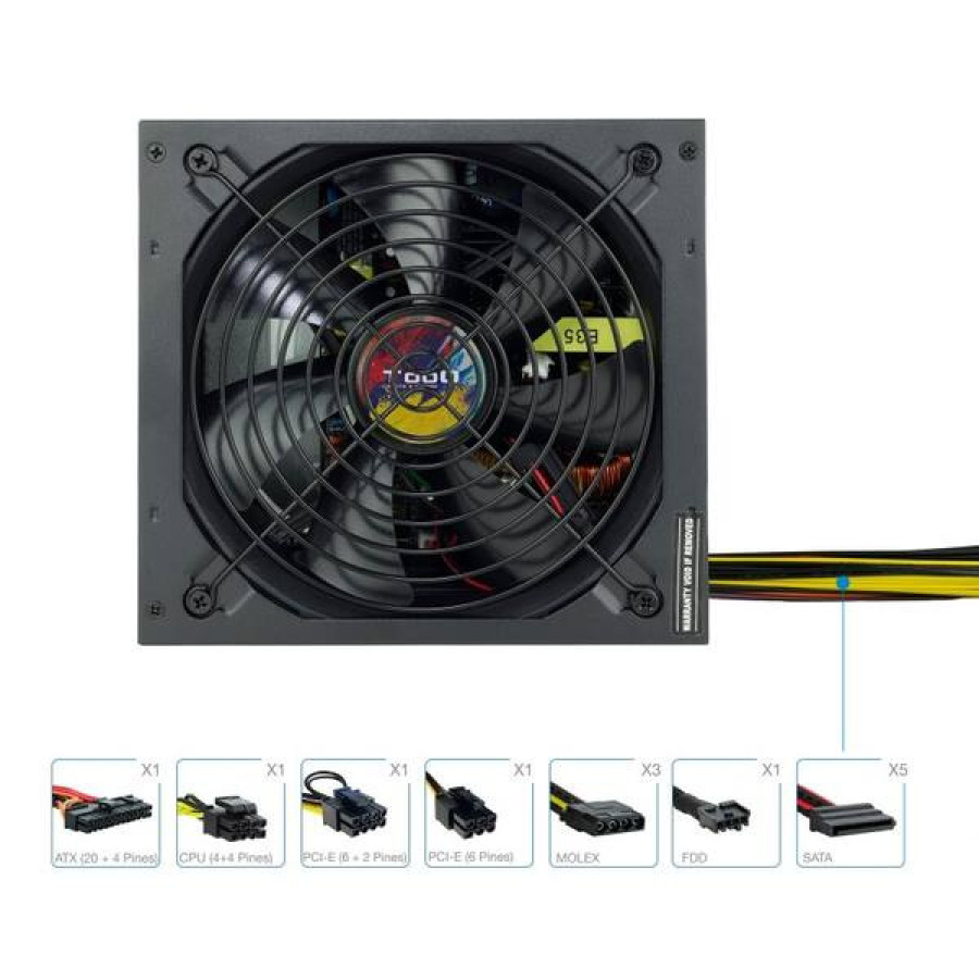 Tooq Power Supply TQAPOLO-650SP 650W