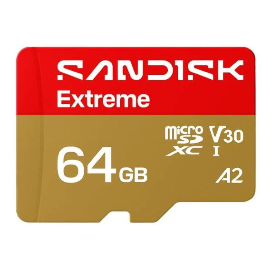 Sandisk microSDXC Extreme 64Gb uSD 170/80MBs +Adapter