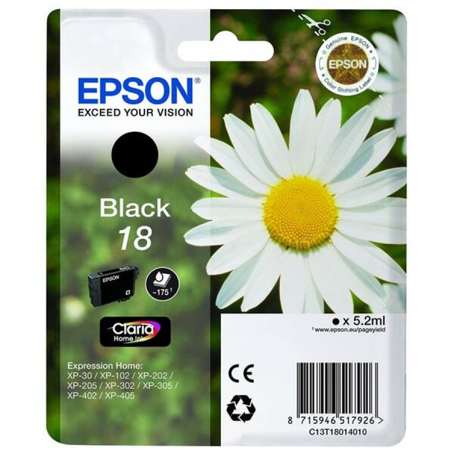 Epson Cartutx T1801 Negre