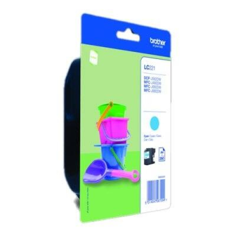 Brother Cartridge LC221CBP Cyan