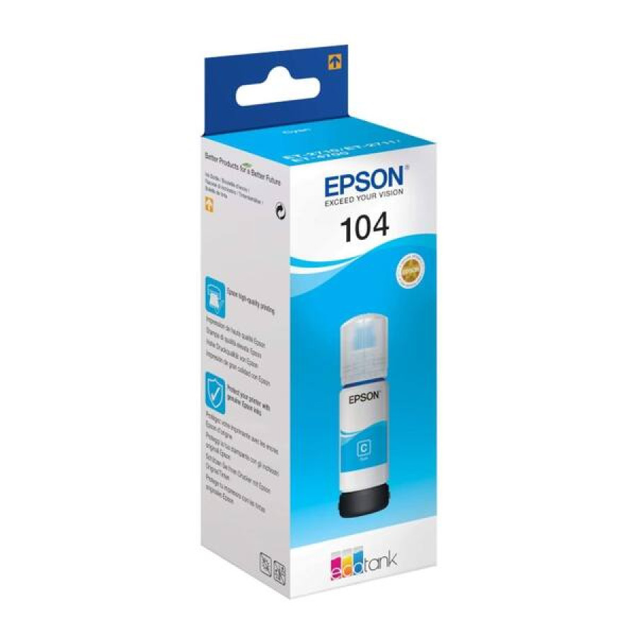 Epson Ink Bottle Ecotank 104 Cyan