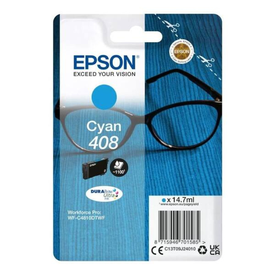 Epson Cartridge 408 Cyan