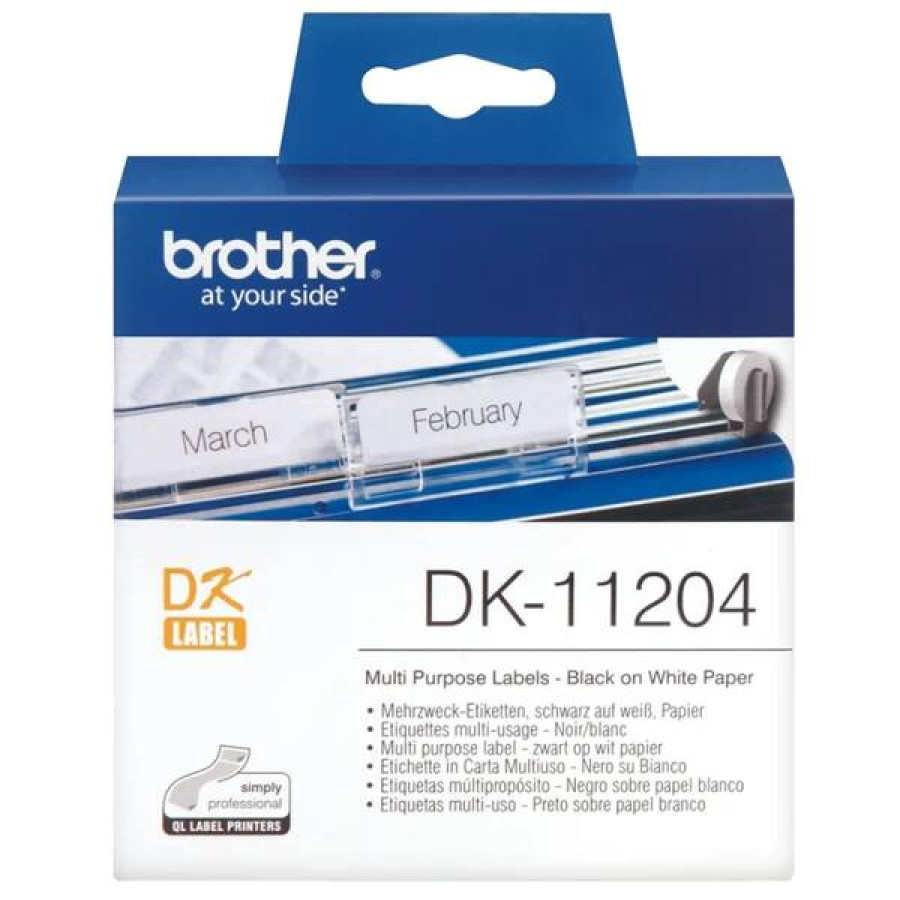 Brother Multi-Use Labels DK11204 17x54 mm 400