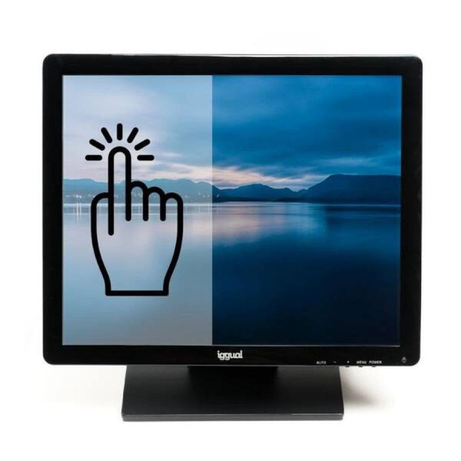 iggual Monitor Táctil Resistive 19" USB VGA HDMI
