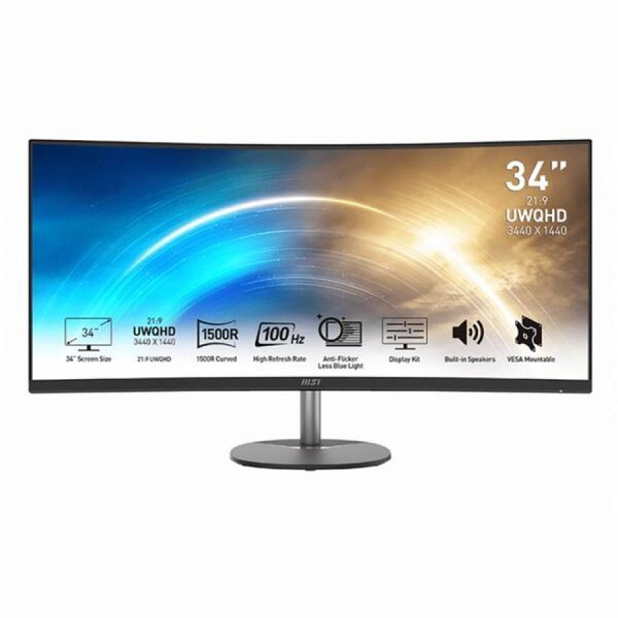 MSI MP341CQ Monitor 34" UWQHD VGA HDMI MM corb