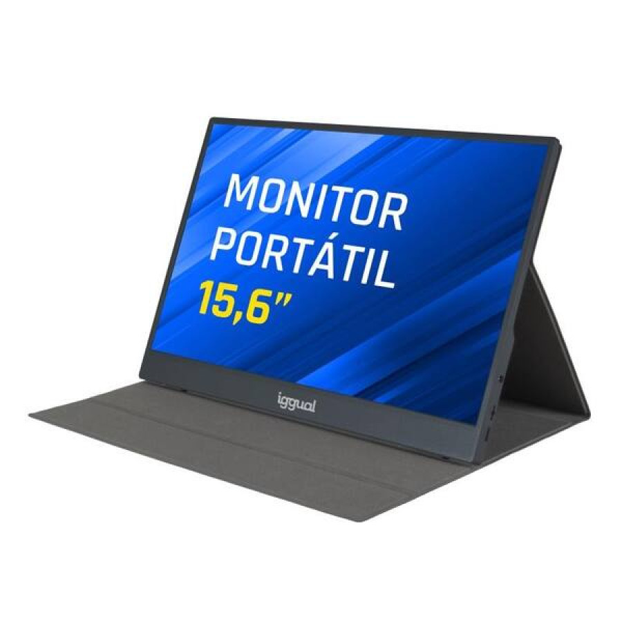 iggual Monitor portàtil 15,6" IPS FHD USB-C funda