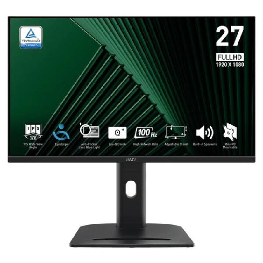 MSI MP275PG Monitor 27" 100Hz VGA HDMI DP Motion Mark Anti-aliasing