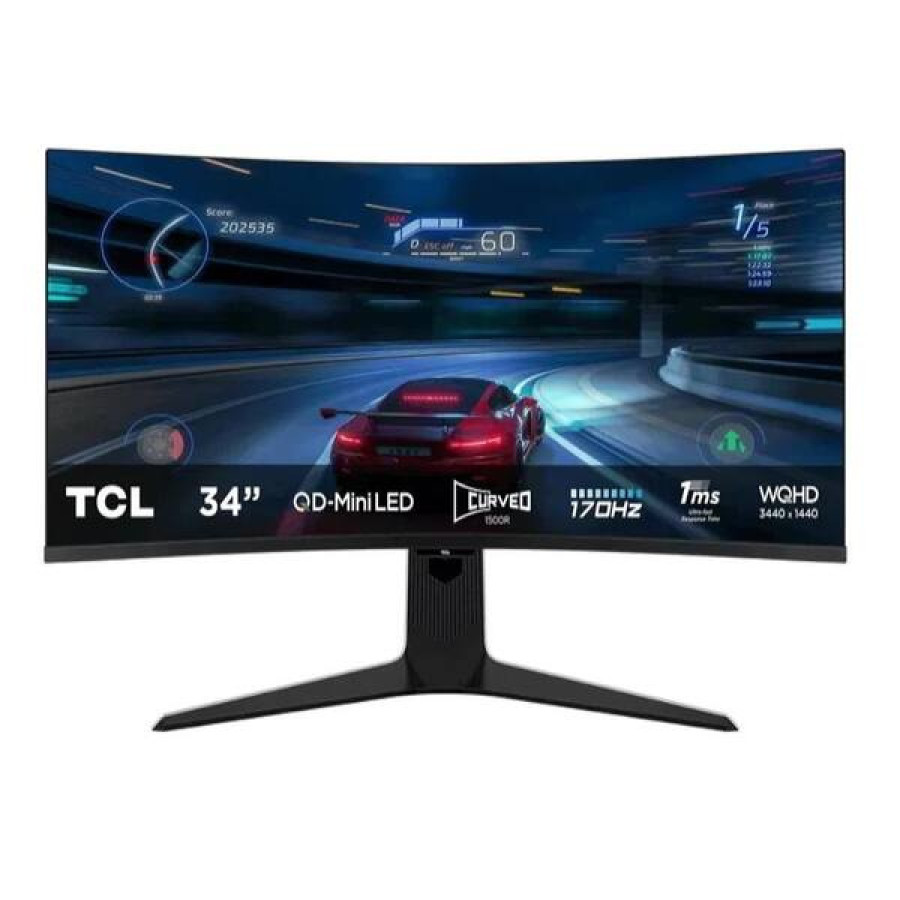 TCL 34R83Q Monitor 34" Mini-LED 4K 170Hz 1ms Curved