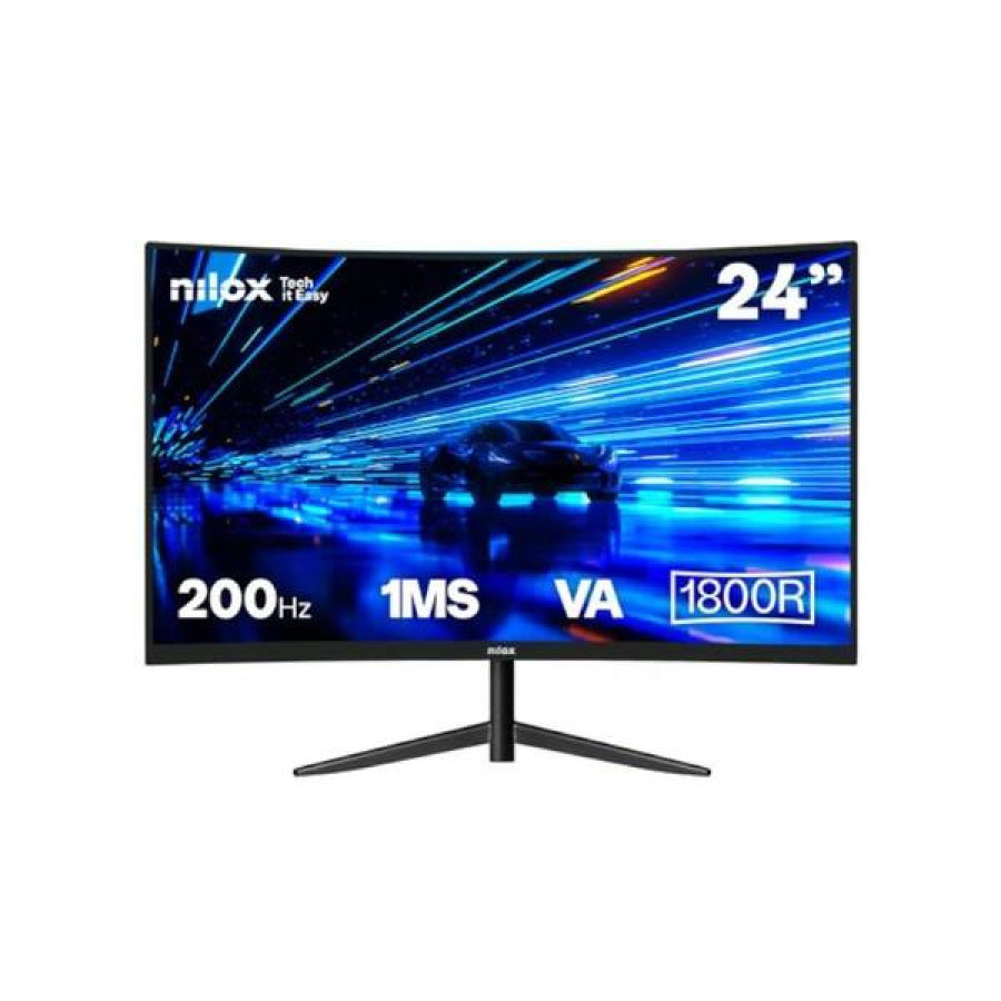 NILOX NXM24CRV2001 Monitor 24" VA 200Hz HDMI DP Corv