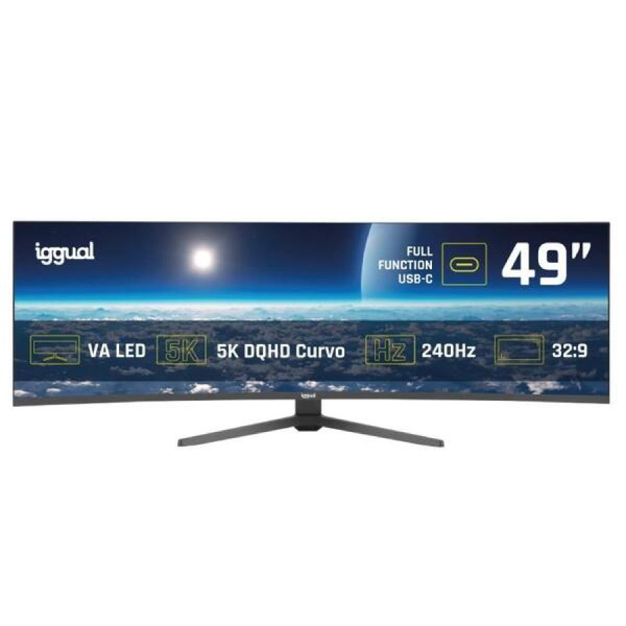 iggual Monitor 49" 5K DQHD 1ms 240Hz MM AA Curved
