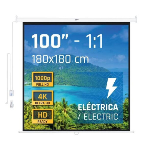 iggual Electric screen 1:1 100" 180x180 cm