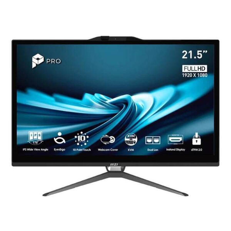 MSI Pro AP222T-496EU i3-14100 8 256 DOS 22" touch Black