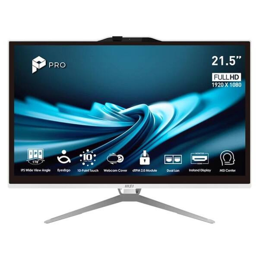MSI Pro AP222T-641EU G7400 8GB 128 W11P 22" touch Black