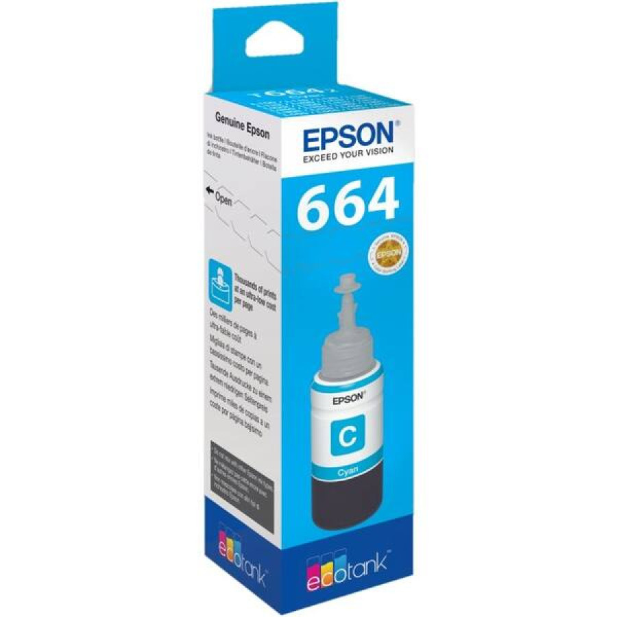 Epson Ampolla Tinta Ecotank T6641 Cian