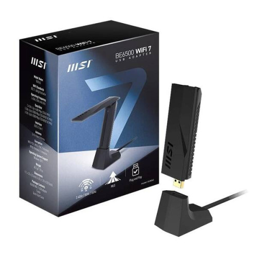 MSI GUBE65 BE6500 Adaptador USB WiFi7