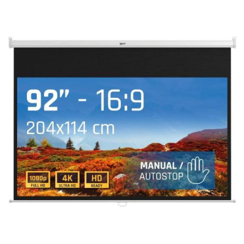 iggual Pantalla manual 16:9 92" 203x114 cm