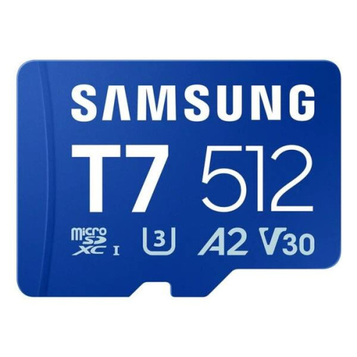 Samsung Micro SDXC T7 512GB clase10 U3 V30 A2