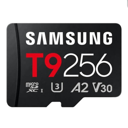Samsung Micro SDXC T9 256GB clase10 U3 V30 A2 c/a
