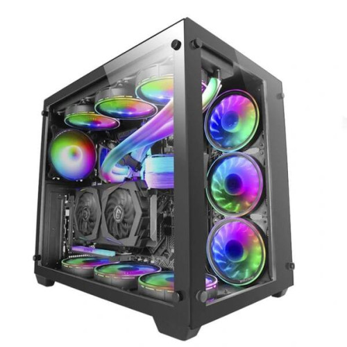 MARS GAMING Torre E-ATX MCV3 Premium XXL Black