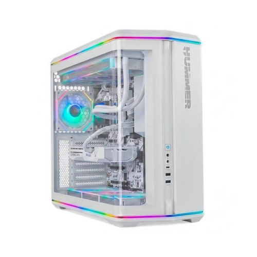 NOX ATX Mid Tower Hummer Anvil Curved Glass White