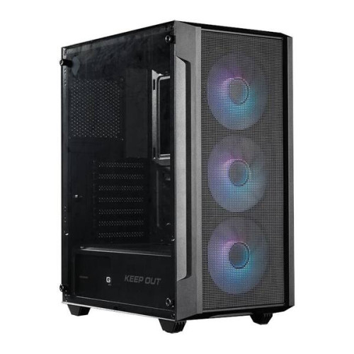 Keep Out Caja M-Atx KO XC-200 RGB Usb3 Black Glass